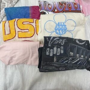 Vans and Graphic T-Shirt Collection - Black, Pink, Multicolor